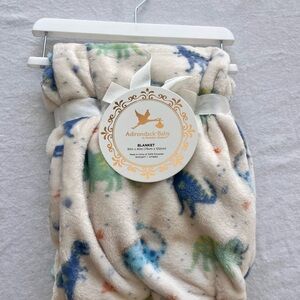 Source Unknown Adirondack Baby Plush Blanket - Cream with Blue, Green, Orange